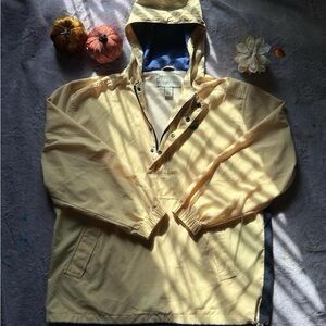 Cutter & Buck Light Yellow Hooded Windbreaker